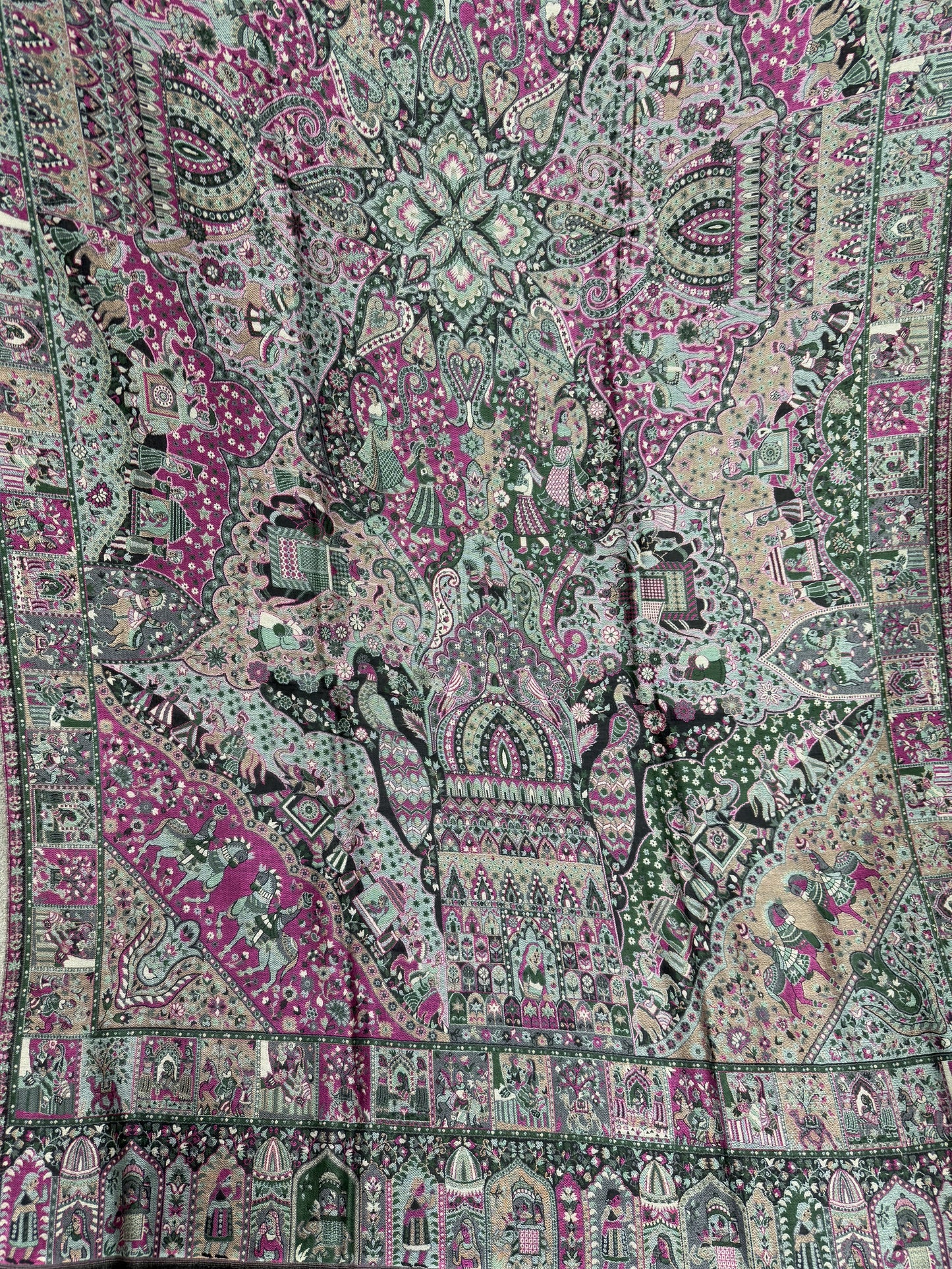 Pure Kaani Kalamkar Shawl.